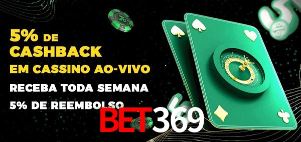 Promoções do cassino ao Vivo bet369